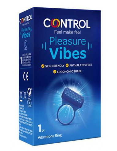 Control pleasure vibes anello vibrante 1pz