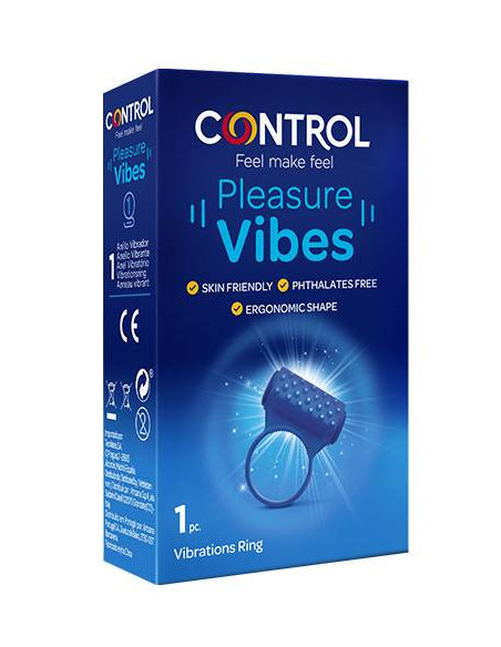 Control pleasure vibes anello vibrante 1pz