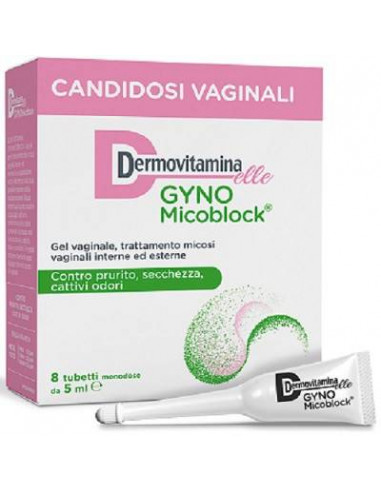 Dermovitamina elle gynomicoblock monodose per il trattamento delle micosi vaginali 8 tubetti da 5 ml