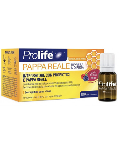 Prolife pappa reale probiotici 10 flaconcini 8ml
