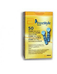 Abbott diabetes freestyle 50 lancette gauge 28