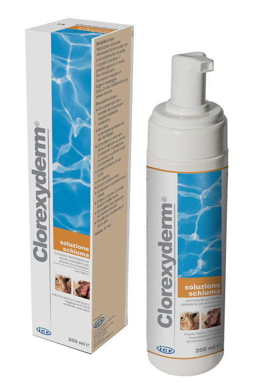 Image of Clorexyderm soluzione disinfettante schiuma 200ml cod085