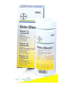 Ascensia ketodiastix test glucosio e corpi chetonici nelle urine 50strisce