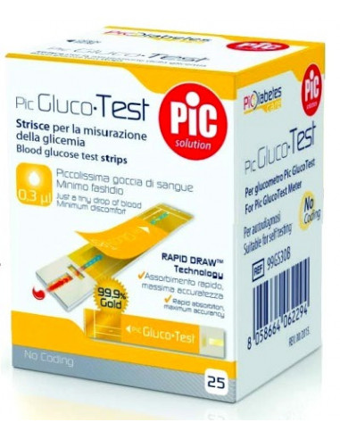 Pikdare pic strisce glucotest 25 strisce