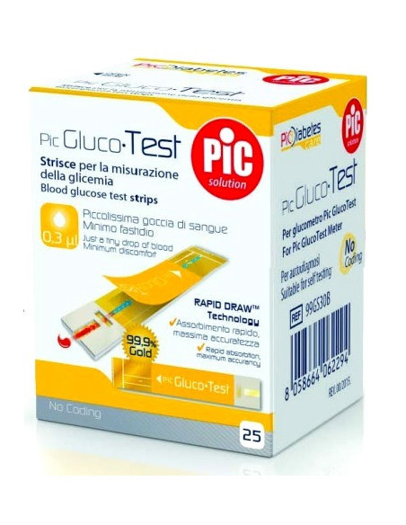 Pikdare pic strisce glucotest 25 strisce