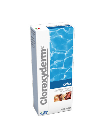 Clorexyderm oto detergente auricolare per cani e gatti 150ml
