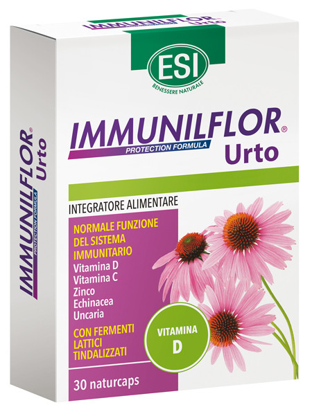 Image of Esi Immunilflor Urto con vitamina D per il funzionamento del sistema immunitario 30 capsule cod085