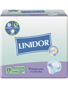 Linidor pan cint sup g 15pz 17