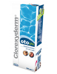 Clorexyderm oto piu detergente auricolare cani e gatti150ml
