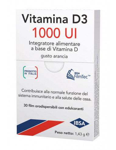 Vitamina d3 1000 ui 30 film orodispersibili