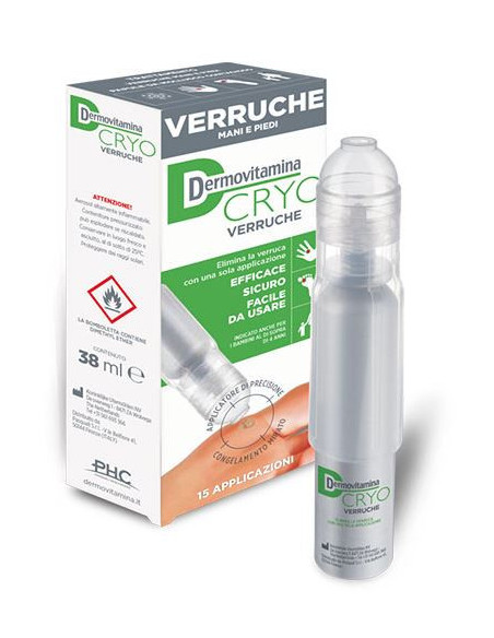 Dermovitamina cryo per il trattamento di verruche di mani e piedi 38ml