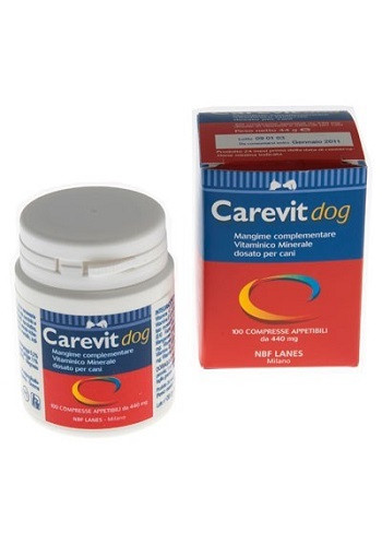 Image of Carevit dog mangime 100cpr cod085