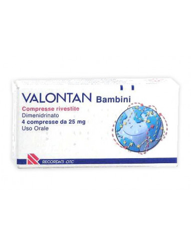 VALONTAN BAMBINI 4 COMPRESSE RIVESTITE 25MG