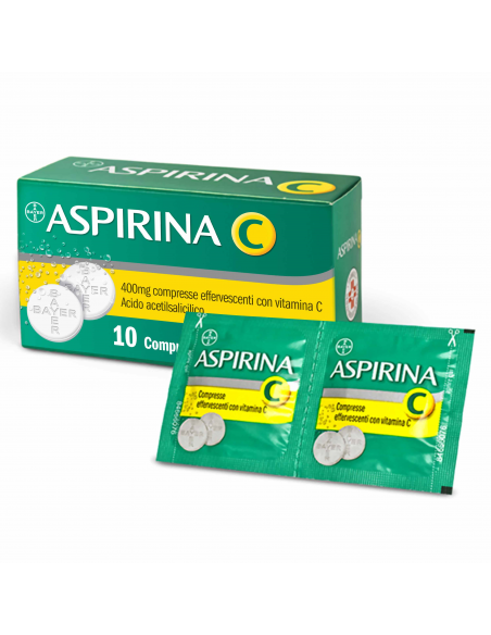 Aspirina c 10 compresse effervescenti 400+240mg