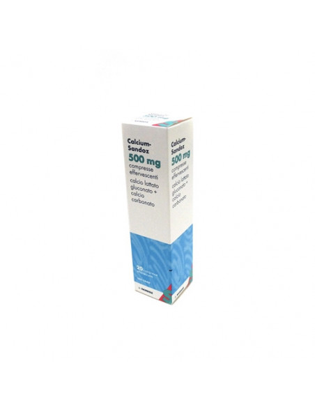 Calcium sandoz*20cpr eff 500mg