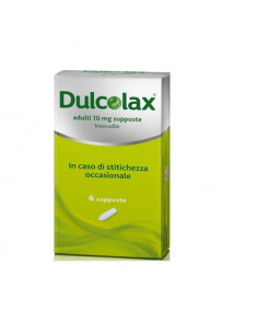 Dulcolax supposte per adulti contro la stitichezza occasionale 6 supposte 10 mg