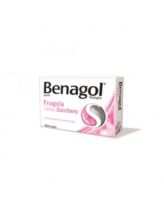 Benagol*16 pastiglie fragola s/z | Clubfarma
