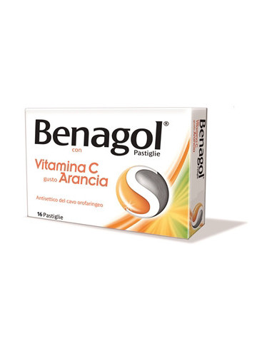 BENAGOL VIT C*16PAST ARANCIA