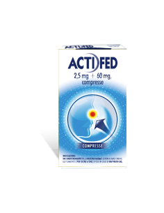 Actifed*12 compresse 2,5mg+60mg