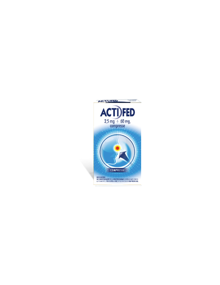 Actifed*12 compresse 2,5mg+60mg