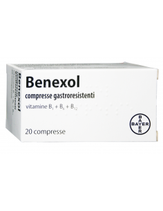 Benexol per integrazione di vitamine b1, b6 e b12 20 compresse gastroresistenti