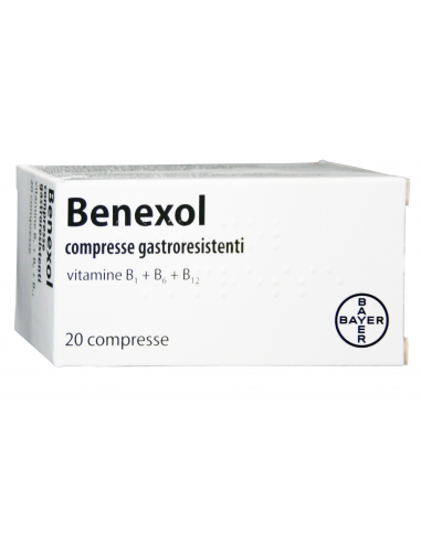 Benexol per integrazione di vitamine b1, b6 e b12 20 compresse gastroresistenti
