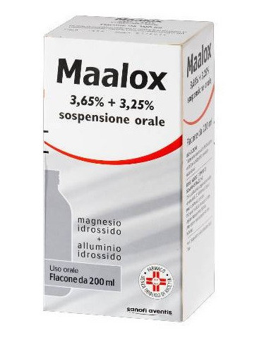 MAALOX*OS SOSP 200ML3,65 piu 3,25%