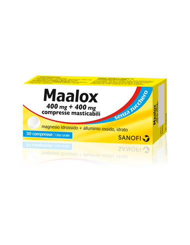 MAALOX*S/Z 30CPR LIMO400+400MG
