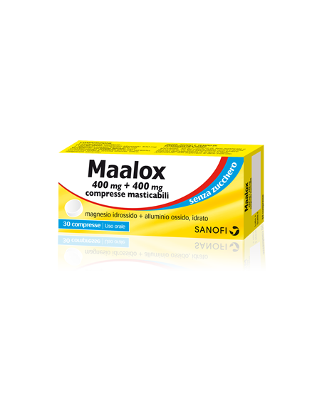 Maalox*s/z 30 compresse limo400+400mg