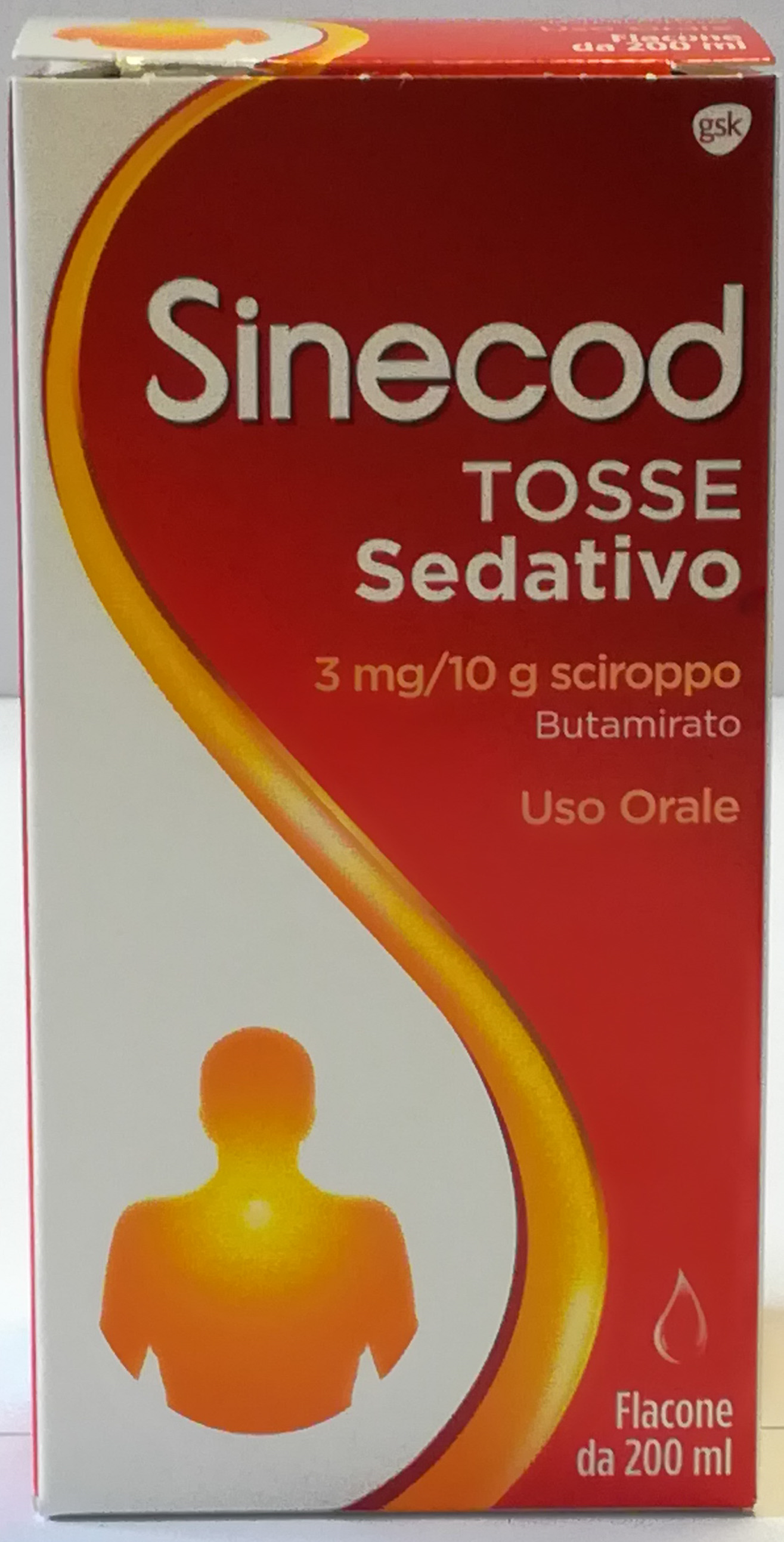 Sinecod tosse sed*200ml3mg/10g