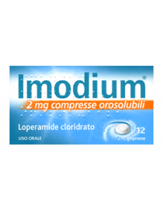 Imodium 12 compresse orosolubili 2mg