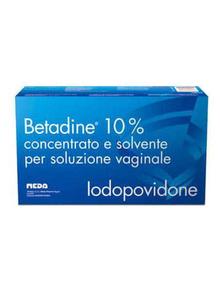 Betadine soluzione vaginale 5 flaconi, 5 fiale 10ml, 5 cannule