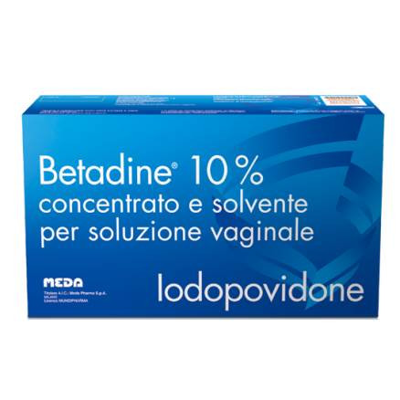 Betadine soluzione vaginale 5 flaconi, 5 fiale 10ml, 5 cannule