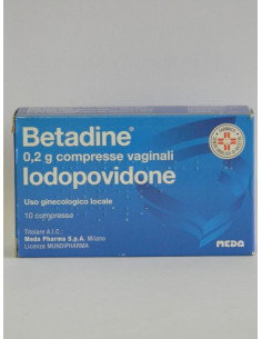 Betadine*10 compresse vag 200mg | Clubfarma
