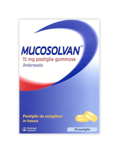 MUCOSOLVAN 20 PASTIGLIE GOMMOSE 15MG