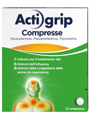 Actigrip*12cpr 2,5+60+500mg