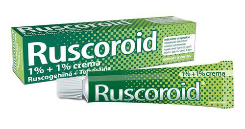 Ruscoroid*rett crema 40g 1% piu 1%