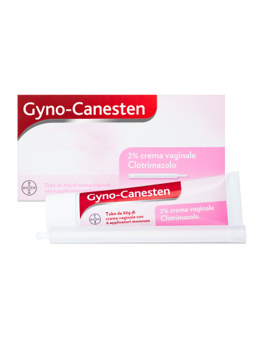 Gyno-canesten crema vaginale per uso interno con clotrimazolo 2% per il trattamento di candidosi e infezioni vaginali 30g