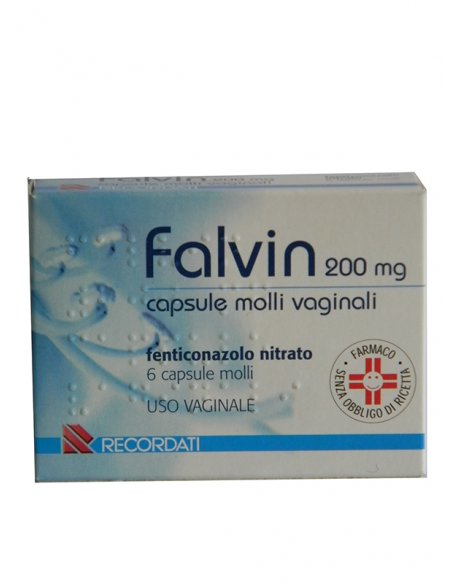 Falvin*6 capsule vag molli 200mg