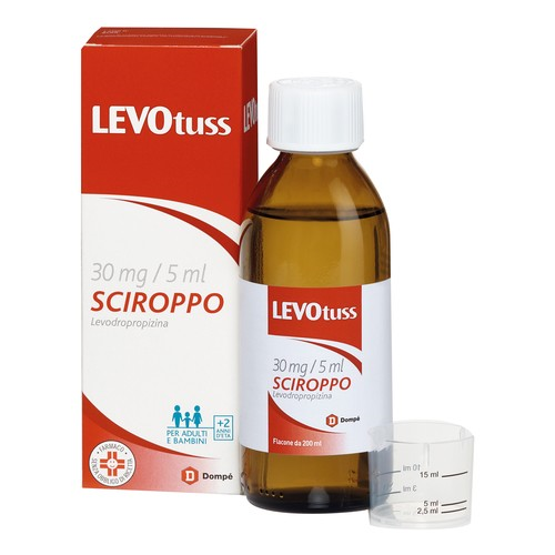 Levotuss 30mg/5ml sciroppo tosse secca 200ml