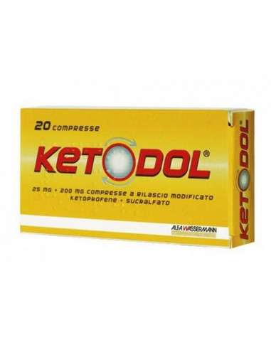 Ketodol 20 compresse 25mg + 200mg