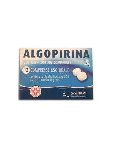 ALGOPIRINA*12CPR 300MG piu 200MG