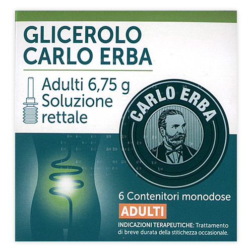 Glicerolo adulti Carlo Erba 6 contenitori 6,75g