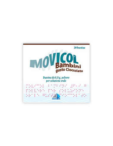 Movicol cioccolato bambini 20 bustine 6,9g