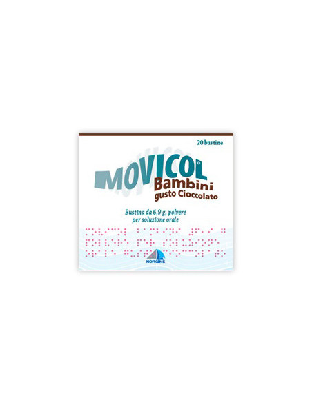 Movicol cioccolato bambini 20 bustine 6,9g
