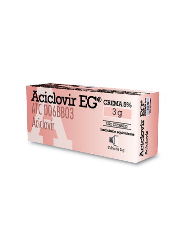 Aciclovir eg*crema 3 g