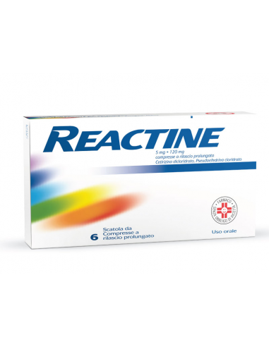 Reactine 6 compresse 5mg + 120mg