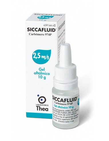 SICCAFLUID*GEL OFT 10G 2,5MG G