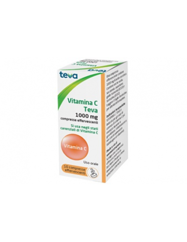 Vitamina c teva*10cpr eff 1g