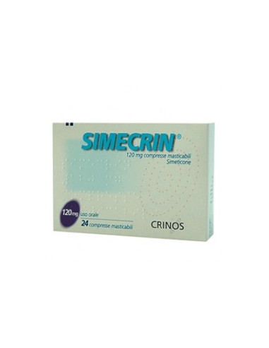 SIMECRIN*24CPR MAST 120MG